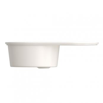 Мойка ML-GMS05 СТАНДАРТ овальная с крылом, белый (331), 740*455*190мм