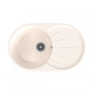 Мойка ML-GMS05 СТАНДАРТ овальная с крылом, белый (331), 740*455*190мм