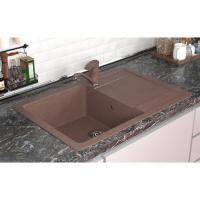 Мойка ML-GMS15 СТАНДАРТ с крылом, терракот (307), 640*505*185мм