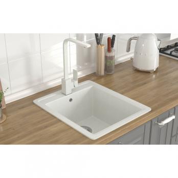 Мойка ML-GMS18 СТАНДАРТ прямоугольная, белый (331), 410*470*190мм