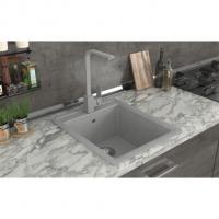 Мойка ML-GMS18 СТАНДАРТ прямоугольная, светло-серый (310), 410*470*190мм