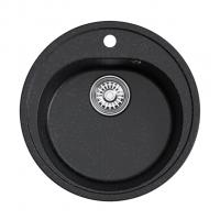 Мойкa ML-GM11 КОМФОРТ круглая, черная (308), 500мм (глуб. чаши 180)