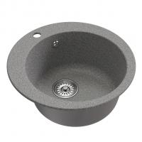 Мойкa ML-GM13 КОМФОРТ круглая, темно-серая (309), 495мм (глуб. чаши 200)