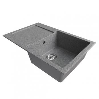 Мойка ML-GM31 КОМФОРТ с крылом, темно-серая (309), 770*500*190мм