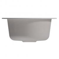 Мойкa ML-GM13 КОМФОРТ круглая, ультра-белая  (341), 495мм (глуб. чаши 200)