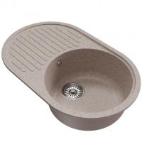Мойка ML-GM16 КОМФОРТ овальная с крылом, песочная (302), 730*460*180мм