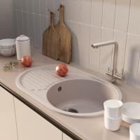 Мойка ML-GM16 КОМФОРТ овальная с крылом, песочная (302), 730*460*180мм