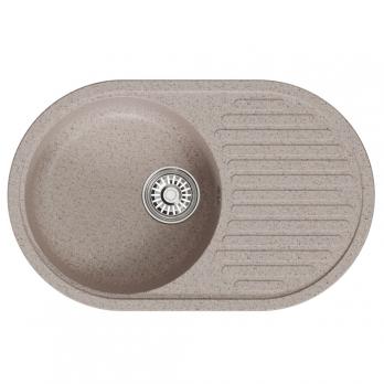 Мойка ML-GM16 КОМФОРТ овальная с крылом, песочная (302), 730*460*180мм