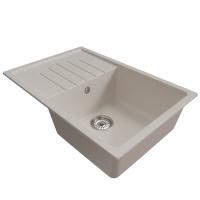 Мойка ML-GM19 КОМФОРТ с крылом, белая (331), 750*500*200мм