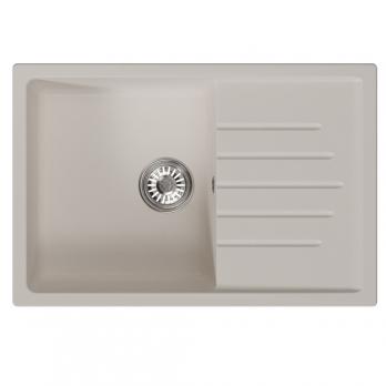 Мойка ML-GM19 КОМФОРТ с крылом, белая (331), 750*500*200мм