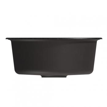 Мойкa ML-GM09 КОМФОРТ круглая, черная (308), 510 мм (глуб. чаши 190)