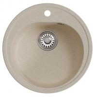 Мойкa ML-GM11 КОМФОРТ круглая, бежевая (328), 500мм (глуб. чаши 180)