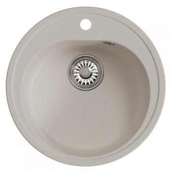 Мойкa ML-GM11 КОМФОРТ круглая, белый (331), 500мм (глуб. чаши 180)