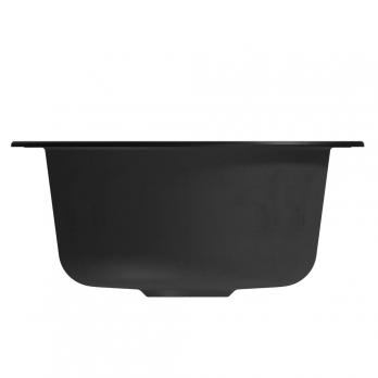 Мойкa ML-GM13 КОМФОРТ круглая, ультра-черная (344), 495мм (глуб. чаши 200)