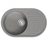Мойка ML-GM16 КОМФОРТ овальная с крылом, темно-серая (309), 730*460*180мм