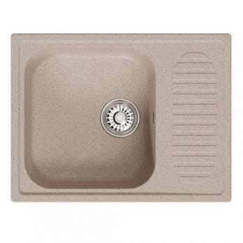 Мойка ML-GM18 КОМФОРТ с крылом, песочная (302), 640*490*190мм