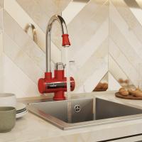 Проточный водонагреватель WH-003 RED  (3,3 кВт, УЗО, кухня, индикатор темп) MIXLINE