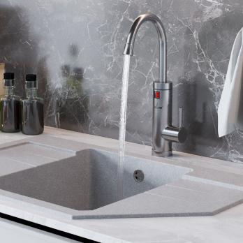 Проточный водонагреватель WH-005 нерж корпус  (3,3 кВт, УЗО, кухня) MIXLINE