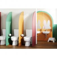 Унитаз-компакт "Каспер" детский  1РА РР (гор.вып, нижн.подв, 1-кн. арм Уклад, полип. сид.) (Santek)