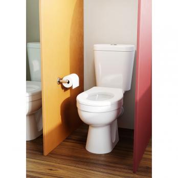 Унитаз-компакт "Каспер" детский  1РА РР (гор.вып, нижн.подв, 1-кн. арм Уклад, полип. сид.) (Santek)