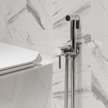 Смеситель с гигиенической лейкой 25k MIXLINE ML31-081 "Ray" встраиваемый