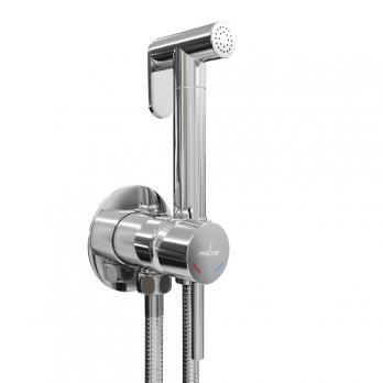 Смеситель с гигиенической лейкой 25k MIXLINE ML31-081 "Ray" встраиваемый