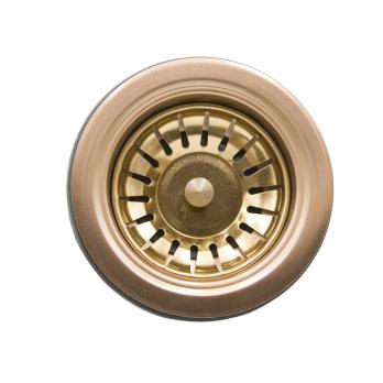 Сифон 3 1/2*40 с прямоуг. переливом, с гофрой 40*40 MIXLINE PRO для моек из нерж.ст. (БРОНЗА)