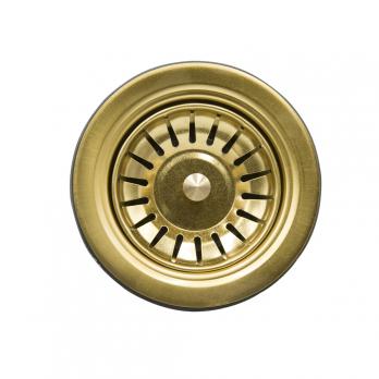 Сифон 3 1/2*40 с прямоуг. переливом, с гофрой 40*40 MIXLINE PRO для моек из нерж.ст. (ЗОЛОТО)