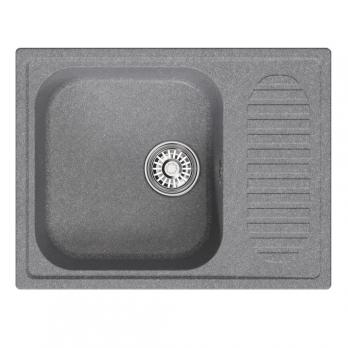 Мойка ML-GM18 КОМФОРТ с крылом, графит (342), 640*490*190мм