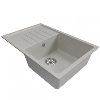 Мойка ML-GM19 КОМФОРТ с крылом, серая (310), 750*500*200мм