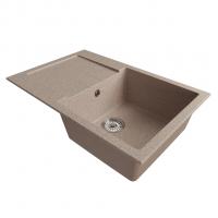 Мойка ML-GM31 КОМФОРТ с крылом, песочная (302), 770*500*190мм