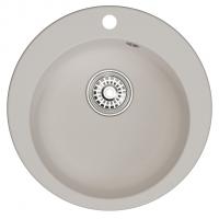 Мойкa ML-GM13 КОМФОРТ круглая, белая (331), 495мм (глуб. чаши 200)