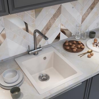 Мойка ML-GM14 КОМФОРТ белая (331), 420*500*190мм