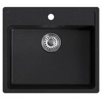 Мойка ML-GM15 КОМФОРТ ультра-черная (344), 560*500*180мм