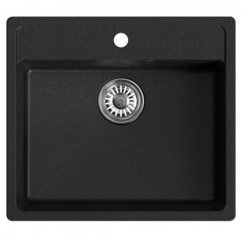 Мойка ML-GM15 КОМФОРТ ультра-черная (344), 560*500*180мм