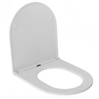 Сиденье для унитаза  WAVE LARA дюропласт, микролифт БЕЛЫЙ глянец