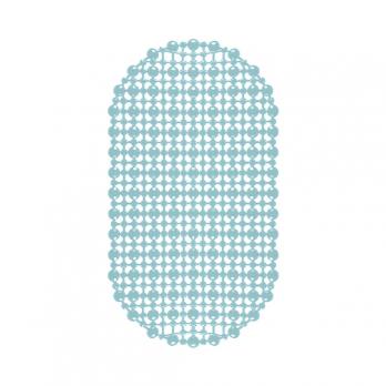 Коврик 65х36 на присосках "Комфорт" дымчато-голубой