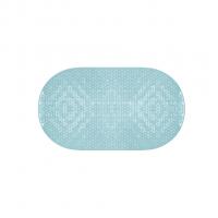 Коврик 69х38 на присосках "Массажный" дымчато-голубой