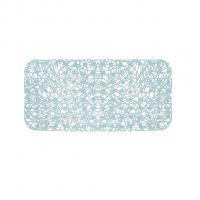 Коврик 72х35 на присосках "Паутинка" дымчато-голубой