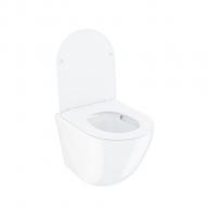 Унитаз подвесной безободковый IDDIS BLQNDSEI25 "Blanco Q" ТОРНАДО смыв, сиденье дюропласт, микролифт