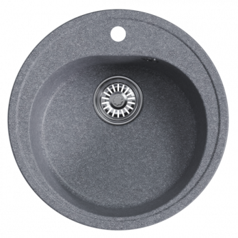 Мойкa ML-GM11 КОМФОРТ круглая, графит (342), 500мм (глуб. чаши 180)