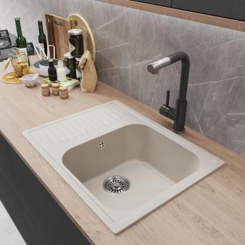 Мойка ML-GM18 КОМФОРТ с крылом, белая (331), 640*490*190мм