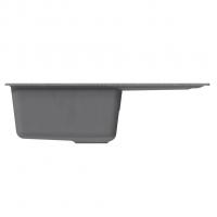 Мойка ML-GM19 КОМФОРТ с крылом, графит (342), 750*500*200мм