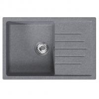 Мойка ML-GM19 КОМФОРТ с крылом, графит (342), 750*500*200мм