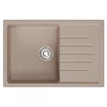 Мойка ML-GM19 КОМФОРТ с крылом, песочная (302), 750*500*200мм