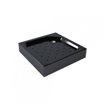 Поддон квадрат  0,9*0,9*0,06 "Universal N"акрил d 90 (каркас+экран) выс.16 см BLACK