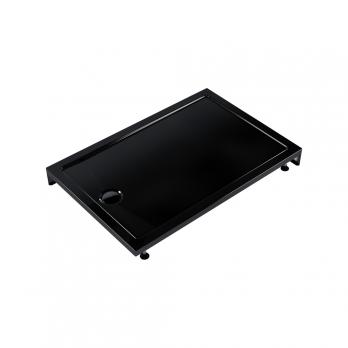 Поддон прямоугольный  1,2*0,8*0,02 "Universal PRO N"акрил d 90 (каркас+экран) выс.13 см BLACK