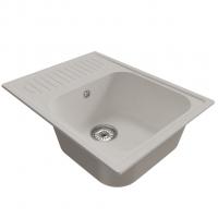 Мойка ML-GM18 КОМФОРТ с крылом, ультра-белая  (341), 640*490*190мм