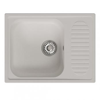 Мойка ML-GM18 КОМФОРТ с крылом, ультра-белая  (341), 640*490*190мм