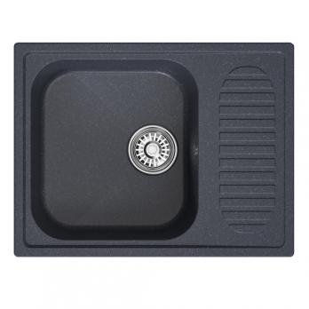 Мойка ML-GM18 КОМФОРТ с крылом, антрацит (343), 640*490*190мм